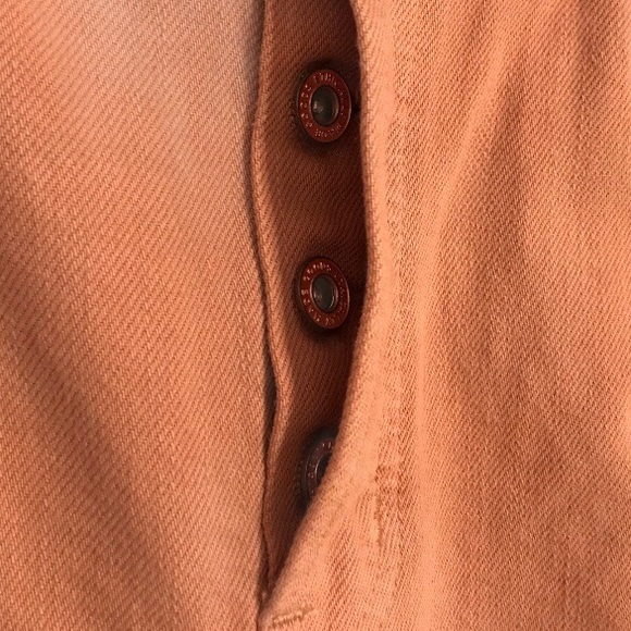 NWT Ètica Alex crop coffee button fly jeans 27 - Picture 6 of 8